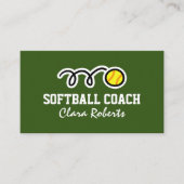 Zachtsportcoach visitekaartje sjabloon (Voorkant)