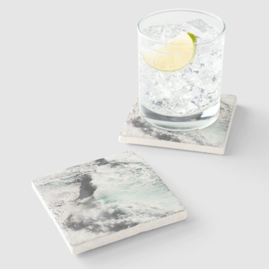 Zachtzaam crashen 1 stenen onderzetter (Zijkant)