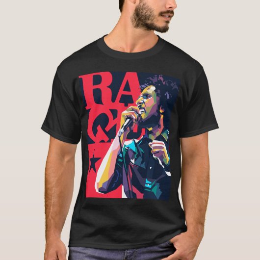 Zack de la Rocha cadeau grappig T-shirt (Voorkant)