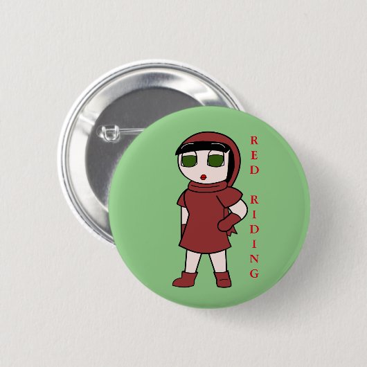 Zack Dragonblade Button - Roodrijden (Voorkant /achterkant)