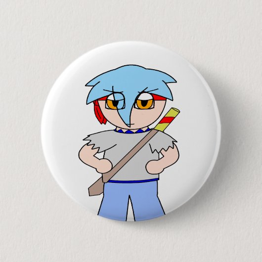 Zack Dragonblade Button - Zack Dragonblade (Voorkant)
