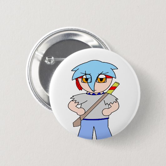 Zack Dragonblade Button - Zack Dragonblade (Voorkant /achterkant)
