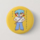 Zack Dragonblade Button - Zack Dragonblade (Voorkant)