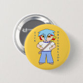 Zack Dragonblade Button - Zack Dragonblade (Voorkant /achterkant)