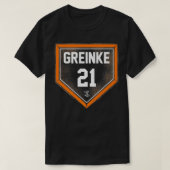Zack Greinke Home Bord Gameday Premium T-shirt (Design voorkant)