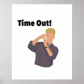 Zack Morris Time Out Digital Painting Poster (Voorkant)