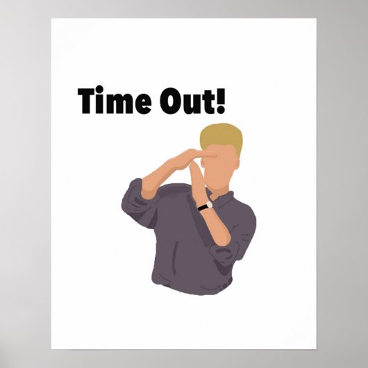 Zack Morris Time Out Digital Painting Poster (Voorkant)