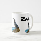 Zack Name with Penguin, Coffee Mok (Voorkant rechts)