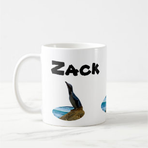 Zack Name with Penguin, Coffee Mok
