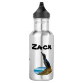 Zack Name with Penguin, Water Fles (Rechts)
