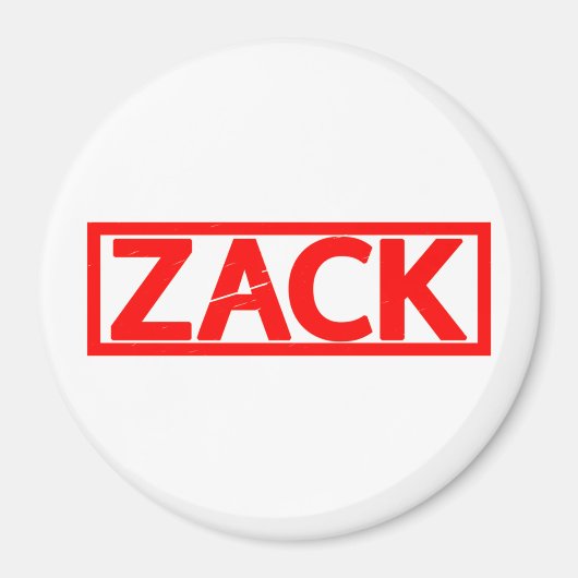 Zack Stamp Magneet (Voorkant)