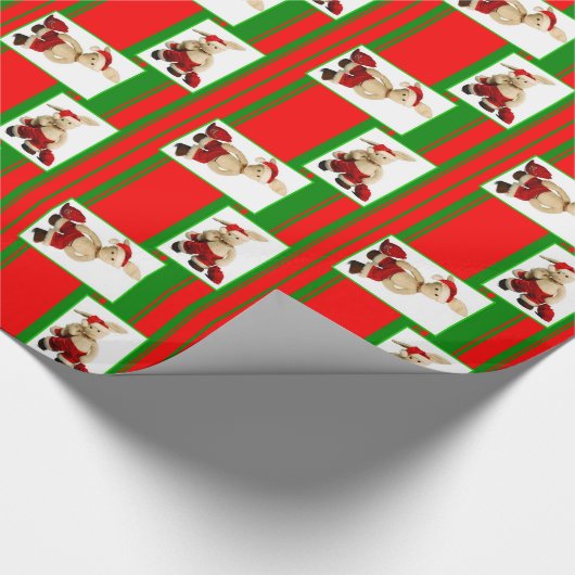 Zackary Rabbit kerstinpakken papier (Hoek)