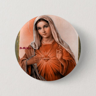 ZACRED HEART OF MARY A05 PRODUCTS RONDE BUTTON 5,7 CM