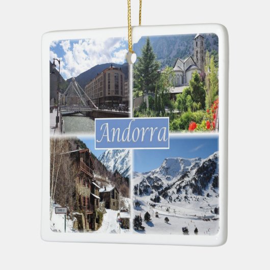 zAD003 ANDORRA, La Vella, mozaïek, Keramisch Ornament (Links)