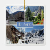 zAD003 ANDORRA, La Vella, mozaïek, Keramisch Ornament (Achterkant)