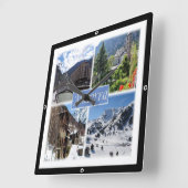 zAD003 ANDORRA, La Vella, mozaïek, Vierkante Klok (Hoek)