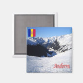 zAD013 GRAU ROIG Andorra - Fridge Magneet (Voorkant / Achterkant)