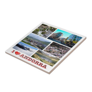 zAD019 IK HOU VAN Andorra, Mozaïek, Tegeltje