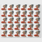 Zad Anime Angel Gift Wrap Paper Cadeaupapier (Vlak)