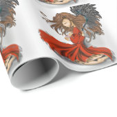 Zad Anime Angel Gift Wrap Paper Cadeaupapier (Rol Hoek)