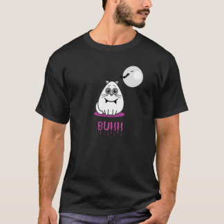 Zad de kat-halloween-buhh met een kutkop t-shirt