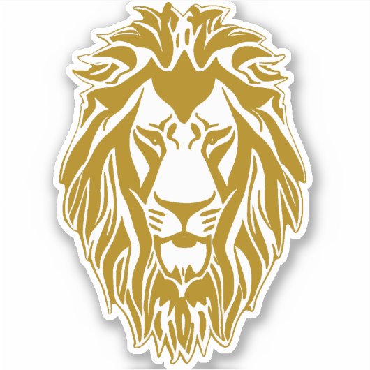 Zad leeuw sticker (Voorkant)