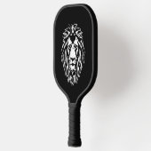 Zad leeuw zwart-wit decimaal pickleball paddle (Links)