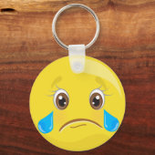 Zad met tranen Emoticon Sleutelhanger (Voorkant)