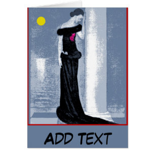 Zad Vrouw in Gown