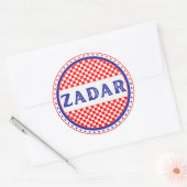 Zadar City Pride Emblem – Croatian Identity Ronde Sticker (Envelop)
