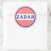 Zadar City Pride Emblem – Croatian Identity Ronde Sticker (Tas)