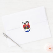 Zadar-wapen (Kroatië) Ronde Sticker (Envelop)