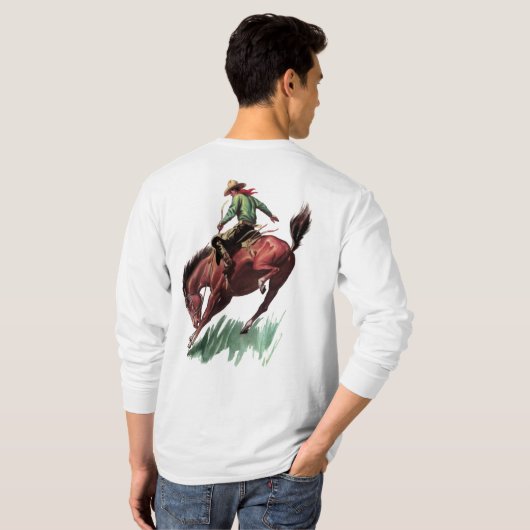 Zaddle Bronc Riding T-shirt (Achterkant volledig)