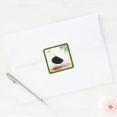 Zaddle Homer Pigeon Vierkante Sticker (Envelop)