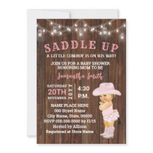 Zaddle Up a Little Cowgirl is haar Way Baby shower