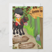 Zaddle Up Birthday Invitation 1 (Boy) (Voorkant)