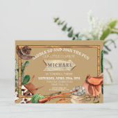 Zaddle Up Cowboy Birthday Waterverf Western Kaart (Staand voorkant)