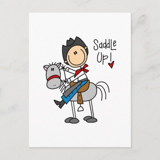 Zaddle Up Cowboy Tshirts en Gifts Briefkaart (Voorkant)
