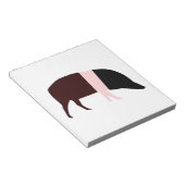 Zaddleback Pig-laptop Notitieblok (Schuin)