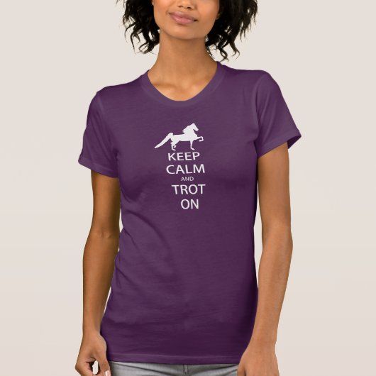 Zaddlebred - Kalm houden en trot aan T-shirt (Voorkant)