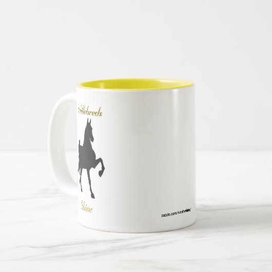 Zaddlebreds Shine mok (Voorkant links)