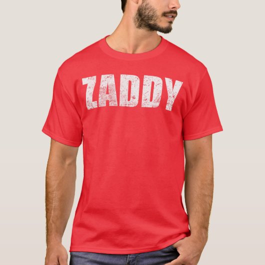 Zaddy boyfriend retro t-shirt (Voorkant)