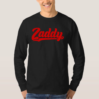 Zaddy retro player typography fashion pocket t-shirt