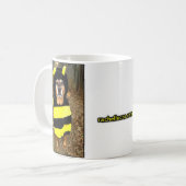 Zadel bijen mok (met witte achtergrond) (Voorkant links)