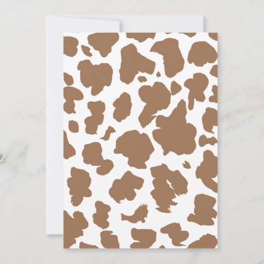 Zadel Boho Rodeo Verjaardagsuitnodiging Kaart (Achterkant)