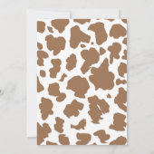 Zadel de eerste Rodeo verjaardagsuitnodiging op Kaart (Achterkant)