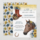 Zadel de zondag van de zonnebloem van de Paard omh Kaart (Voorkant / Achterkant)