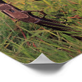 Zadel en lasso op hek poster (Hoek)