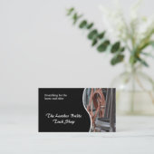 Zadel- en tackshop visitekaartje (Staand voorkant)