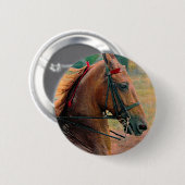 Zadel faux schilderen ronde button 5,7 cm (Voorkant /achterkant)
